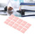 20Pcs A5 15 Holes Transverse Type PP Loose Leaf Cover Detachable Waterproof Comfortable Handle Feeling for Office Blush Pink