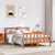 vidaXL Bed Frame with Headboard without Mattress Wax Brown 140x200 cm