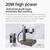 DAJA S4 Laser Engraver 20W Clndustrial Grade Laser Carving Machine with 20x20cm Engrave Area 10000mm/s Speed Engraving All-Metals Copper Stainless Steel Jewelry for Home DIY Industrial Batch Production