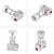 Screw-type Aluminum Brake Proportion Valve Adjustable Prop Brake Bias Adjuster for Racing Car