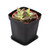 10pcs 7CM Mini Square Plastic Plant Flower Pot Home Office Decor Planter Colorful Black