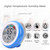 Touch Screen Temperature and Humidity Meter Digital Round Shape Indoor Thermometer and Hygrometer