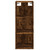 vidaXL Highboard Smoked Oak 34.5x34x180 cm Engineered Wood