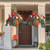 Merry Christmas Decoration Hanging Basket with Garland Christmas Ornament Courtyard Balcony Decoration