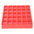 300 Coins Capacity Storage Box ABS Material Cash Coin Case 30 Compartment Cashier Box(Red)
