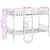 vidaXL Bunk Bed White 80x200 cm Solid Wood Pine