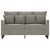 vidaXL 2-Seater Sofa Light Gray 47.2" Velvet