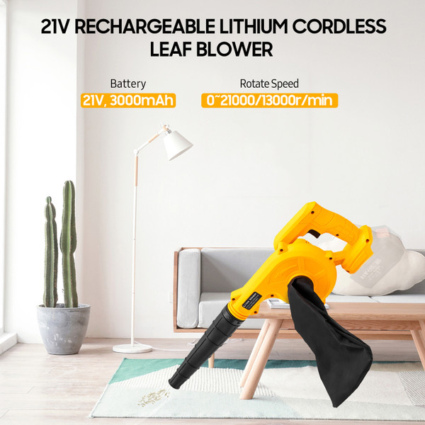 Electric Blower Cordless Leaf Blower Large Power Industrial Small Dust Blowing Machine Handheld Powered Blowers for Makita 21V Battery