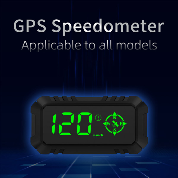 Car Head-up Display Digital GPS Navigation Speedometer GPS Dual System Display Screen with Speed, Direction, Trip Distance, Overspeed Alarm, Fatigue Driving Alarm for All Vehicles