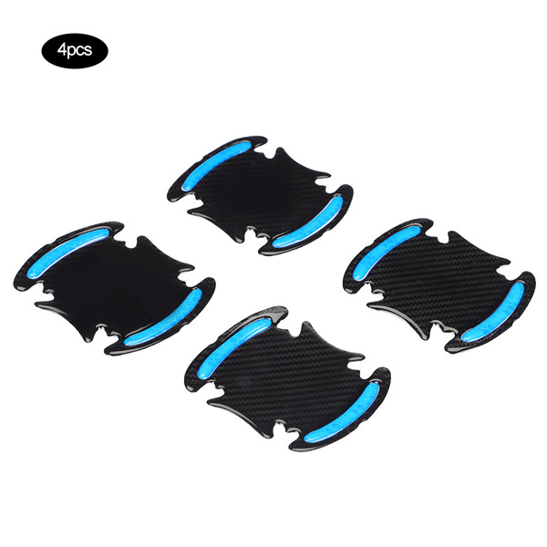 4 pcs/ Set Universal Car Exterior Door Bowl and Protective Adhesive Handle (Blue)
