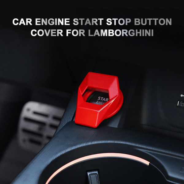 Car Engine Start Stop Button Cover Trim Ignition Sticker Car Interior Decoration for Lamborghini