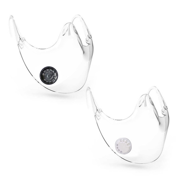 Transparent Face Shield with Valve Washable Reusable Protective Face Cover