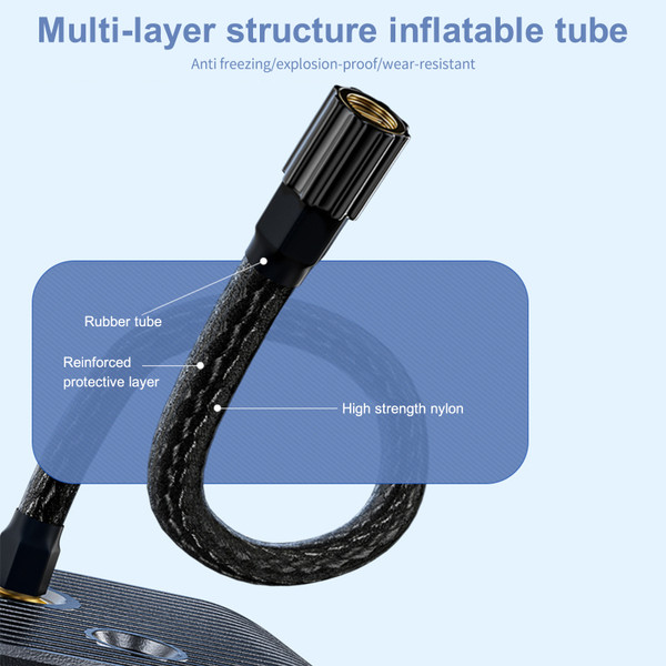 Portable Air Compressor for Car Tires Fast Air Pump Tire Inflator Accurate Pressure Digital Display with Power Bank Function for Car Motorcycle Bicycle Ball Kids Toys