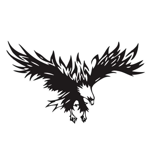 Eagles Car Decal DIY Styling Decorative Eagle Graphic Car Sticker Universal Auto Body Hood Decal Accessories Black
