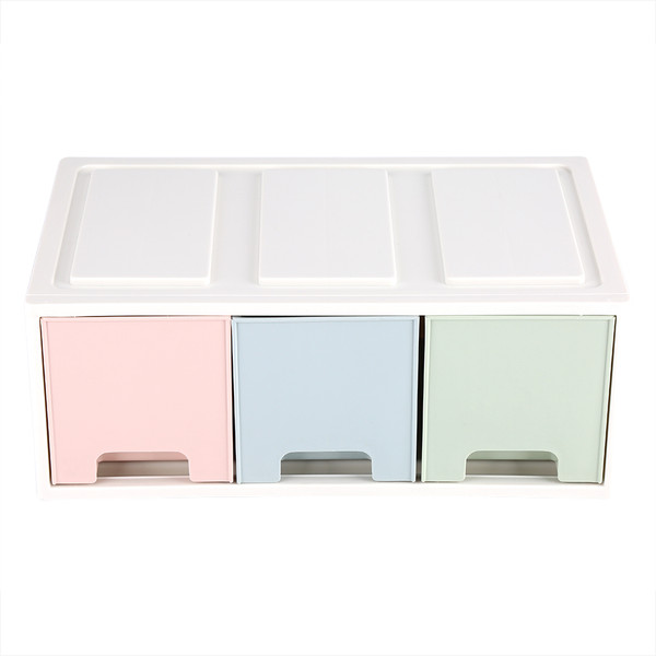 Colorful Desktop Storage Box with  Drawers Jewelry Holder Cabinets Decor F #