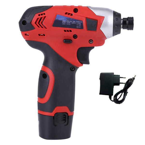 12V Household Multi Functional Impact Screw Driver Double Speed Li ion Cordless Drill