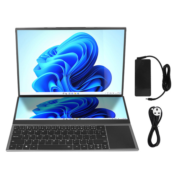 Touch Screen Laptop 16in 14in Double Screens for Win11 for Intel Core I7 8GB DDR4 RAM 1TB PCIe NVMe M.2 SSD Laptop