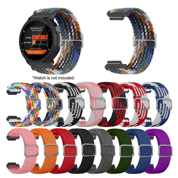 Stretch woven nylon strap