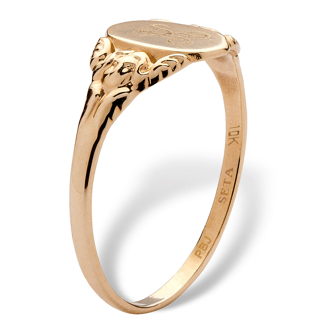 10k gold personalized rings