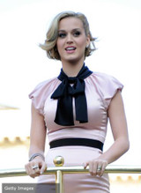 Katy Perry looks pretty in pink during launch of her perfume