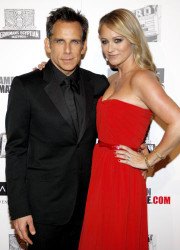 Christine Taylor wows in red at event honoring husband Ben Stiller