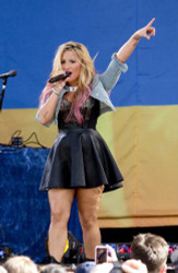 Demi Lovato rocks edgy look once again