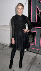 Dianna Agron rocks black ensemble