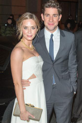 Emily Blunt dazzles in white