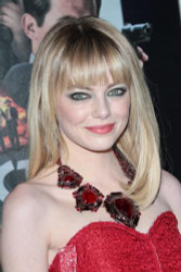 Emma Stone is lovely in red at 'Gangster Squad' premiere