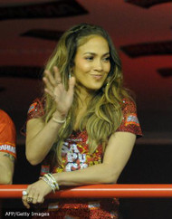 Jennifer Lopez wows in red ensemble