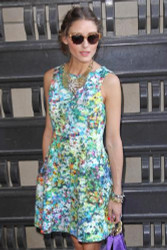 Olivia Palermo adds tribal flair to her white frock Olivia Palermo adds tribal flair to her white frock