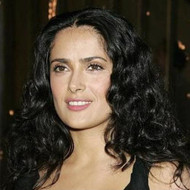 Salma Hayek wows in black frock