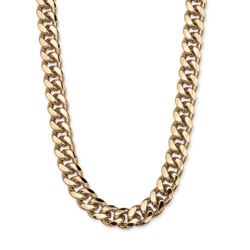 Men's Curb-Link Chain in Yellow Goldtone 30" (10.5mm)