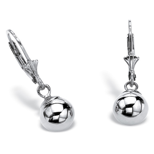 Ball Drop Earrings in Sterling Silver
