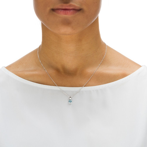 Floating Princess-Cut Diamond Pavé Pendant For Sale at