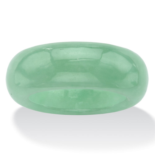 Genuine Green Jade Polished Ring (8.5mm)