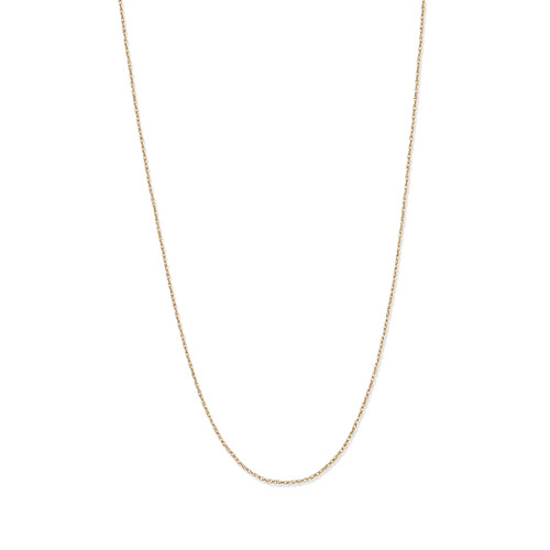 Rope Chain Necklace in 14k Yellow Gold 18" (.5mm)