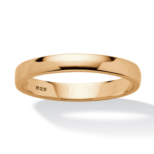 Gold-Plated Sterling Silver Wedding Band (2.5mm)