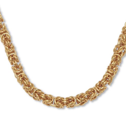 Goldtone Byzantine-Link Necklace, 18 inches