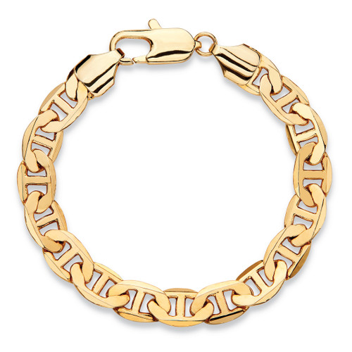 Men's Mariner-Link Chain Bracelet Gold Ion-Plated 8" (8.5")