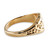 Personalized ID Scrolled Signet Ring Gold-Plated