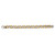 Men's Two Tone Yellow Gold Ion Plated Stainless Steel Curb Link Chain Bracelet 10" length
