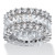 12.42 TCW Baguette-Cut Cubic Zirconia Eternity Ring in Platinum-plated Sterling Silver