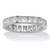 5.29 TCW Princess-Cut Cubic Zirconia Platinum over Sterling Silver Channel-Set Eternity Band