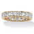 5.29 TCW Princess-Cut Cubic Zirconia Eternity Channel Ring in 18k Gold over Sterling Silver