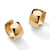 18k Gold-plated Sterling Silver Huggie-Style Hoop Lever-Back Earrings 5/8"