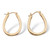 2.52 TCW Round Cubic Zirconia Inside-Out Hoop Earrings in Yellow Goldtone (1")