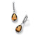 Pear-Cut Simulated Birthstone Drop Earrings in Sterling Silver