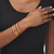 Three-Piece Set of Bangle Bracelets in Gold-Plated Sterling Silver