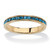 Simulated Birthstone Stackable Eternity Band in Gold-Plated